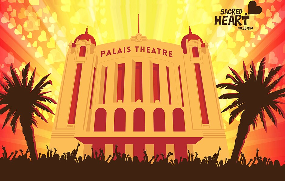 This year's Sacred Heart Mission's Heart of St Kilda Concert takes place at the Palais Theatre on Wednesday 23 October. - St Kilda Saints